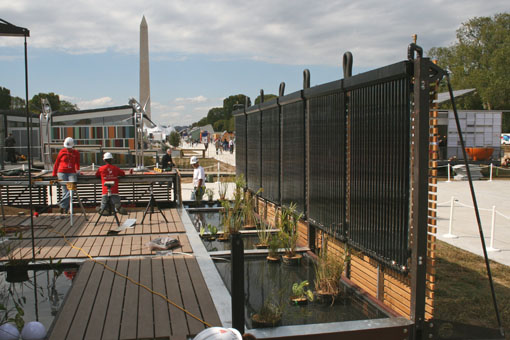 Solar thermal array & ponds